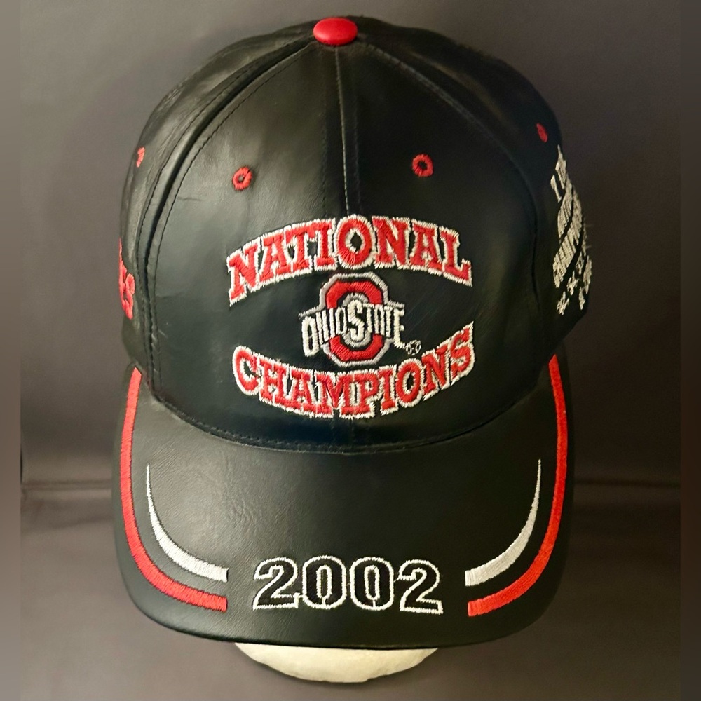 VTG Ohio State Buckeyes Leather
Embroidered Adjustable Hat
National Champions